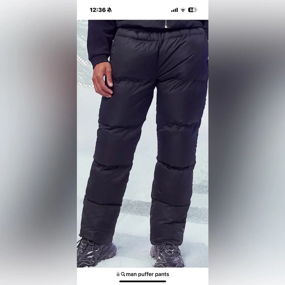 Man Puffer Pants - Picture 1 of 7